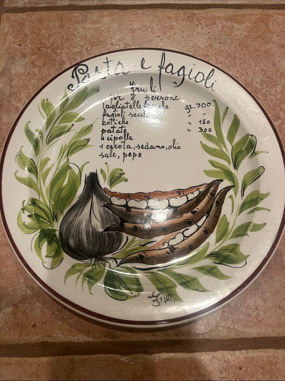 Italian plate